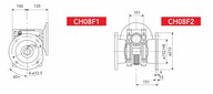 08F - CHO82/83 FA - D=210/176/152mm - b=151mm - Felfogató perem Felfogató pereme - CHO hajtóműhöz