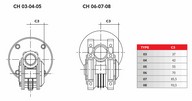 CHB  BV 06 - CHO62-63 kit - anyaga: műanyag Védőkupak CHB - CHO