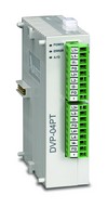 PLC modul - Hőmérséklet 4 csatorna,RTD Pt100/1000,Ni100/1000,  0,1°C pont.,RS485 - Delta DVP PLC modul