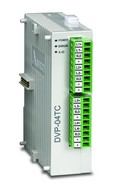 PLC modul - Hőmréséklet 4 csatorna, Hőelem J,K,R,S,T,  0,1°C pontosság, RS485 - Delta DVP PLC modu