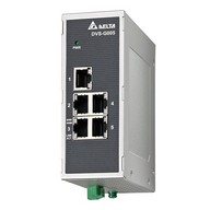 Switch - 5x port 10/100Mbit Ethernet / Profinet, 1x Relé kimenet, Táp 12~48VDC - Delta Hálózati eszközök