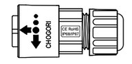Tápcsatlakozó fékes IP67 - Szervomotor ECM-B3 és ECM-A3 750W-ig (0101~0807)