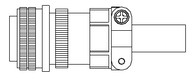 Tápcsatlakozó - Szervomotor oldali ECM-B3 és ECM-A3  (1010~1830-ig)
