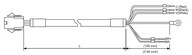 Tápkábel fékes - 3 m 750W-ig ECM-A3 / ECM-B3 motorokhoz (0401~0807) 220V 1Fázis - Delta Szervohajtás kiegészítő