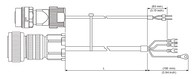 Tápkábel fékes - 3 méter 2~3kW-ig  ECM-B3 / ECM-A3 Szervomotorokhoz (1820~1830)