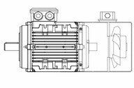 Villanymotor Elvem Külső hűtés IEC 160 Háromfázis IP55 400V